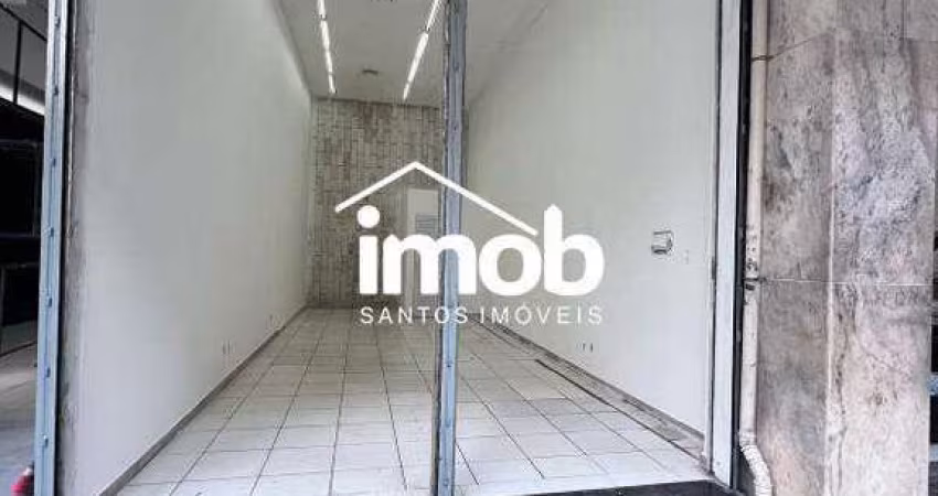 Loja comercial disponível para locação em localização estratégica no Centro de Santos/SP