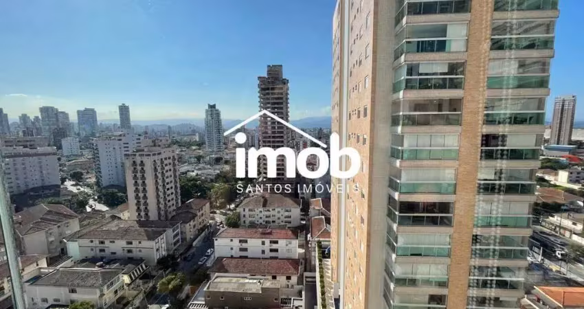 Apartamento na ponta da praia, 2 quartos (1 suíte), 1 vaga demarcada, lazer completo, andar alto, 78 m²