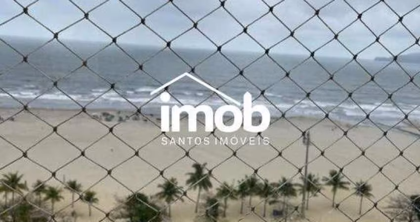 Apartamento à venda frente total mar, com 100 m² no bairro da Pompéia - Santos/SP