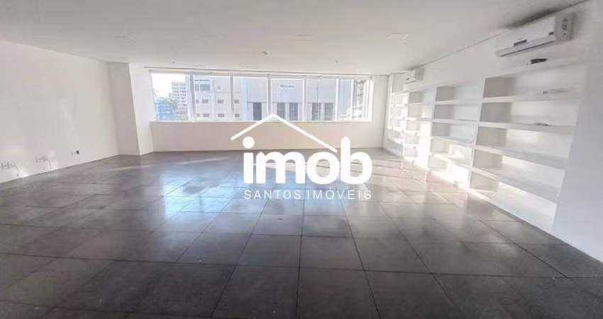 Conjunto Comercial com 148 m² para locação no Gonzaga em Santos/SP