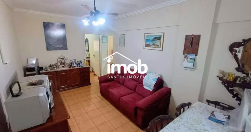 Apartamento à venda de 2 dormitórios, vista mar, 76 m² - gonzaga, santos/sp