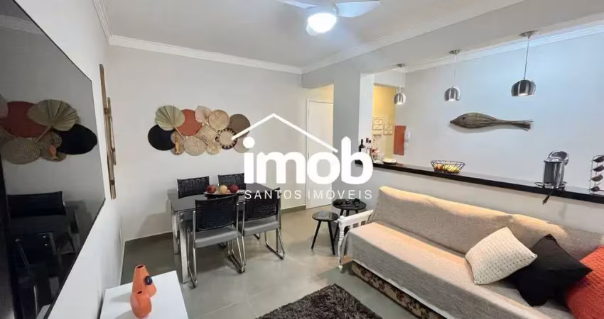 Apartamento de 1 dormitório à venda próximo à praia, 50 m², porteira fechada - boqueirão, santos/sp