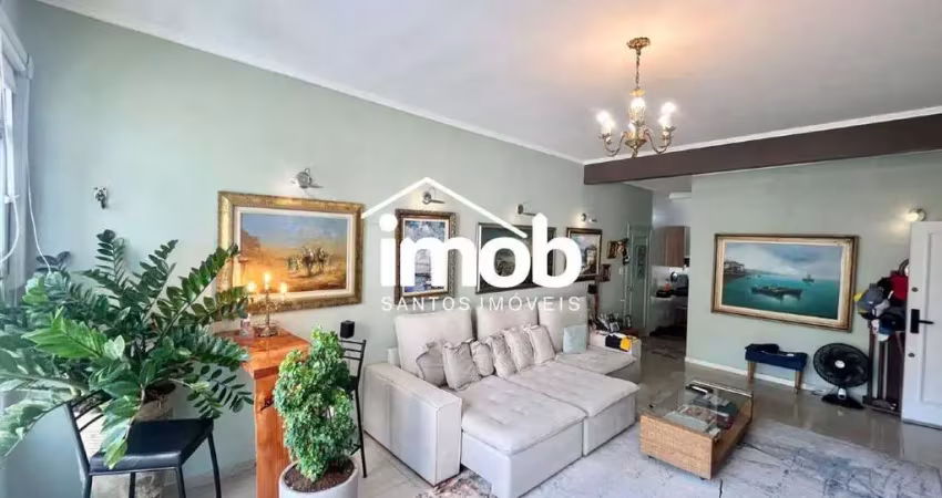 Apartamento de 2 dormitórios à venda, próximo à praia, 100 m² - boqueirão, santos/sp
