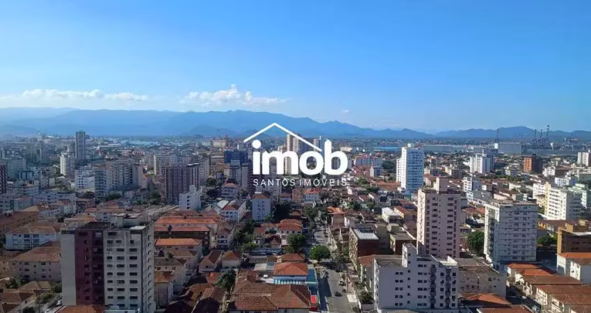 Venda - apartamento 1 dormitório - vista livre com lazer - embaré - santos