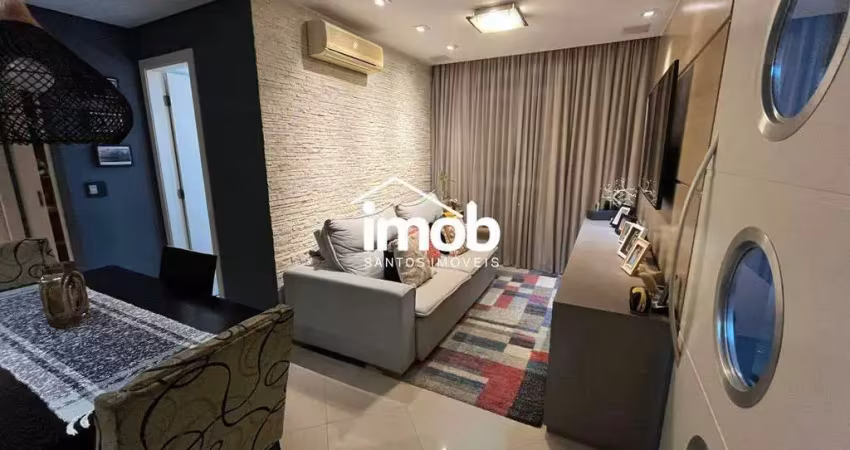 Apartamento com 2 dormitórios no gonzaga em santos/sp