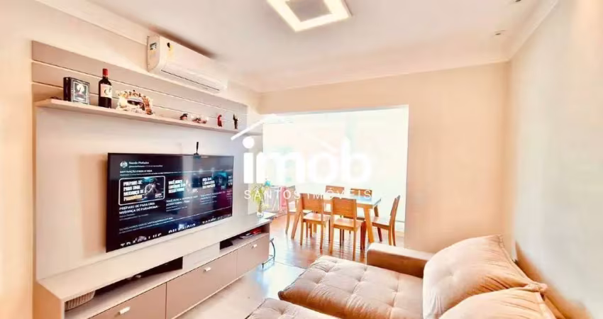 Apartamento de 3 dormitórios à venda com lazer completo, 88 m² - campo grande, santos/sp