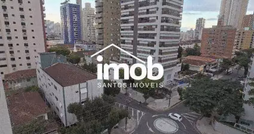 Locação - apartamento 1 dormitório mobiliado - vista livre - com lazer - embaré - santos