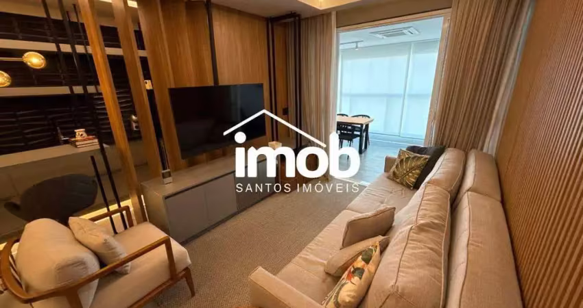 Apartamento de 3 dormitórios à venda, suíte, andar alto, lazer completo - gonzaga, santos/sp
