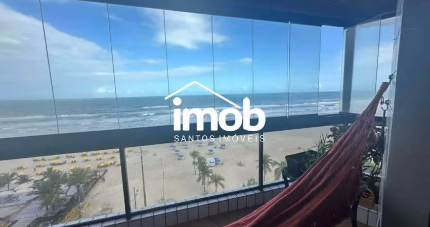 Apartamento vista mar com 3 quartos na ocian em praia grande/sp