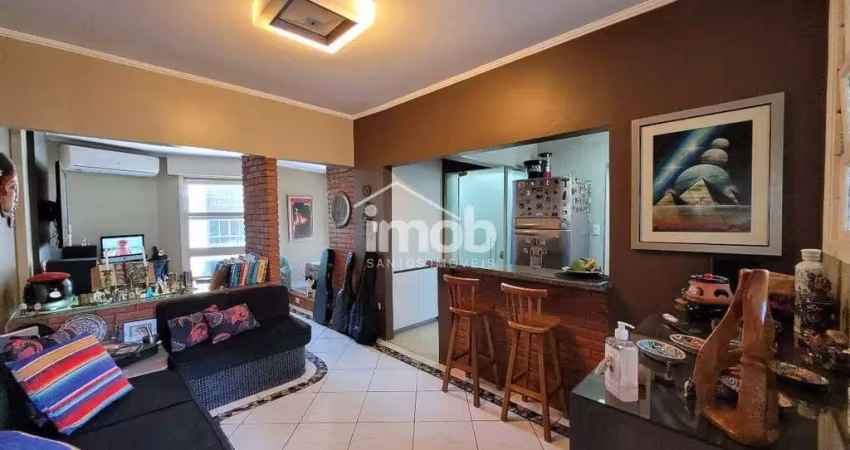 Apartamento reformado à venda – 44m² | 1 dormitório | vista mar | aparecida – santos/sp
