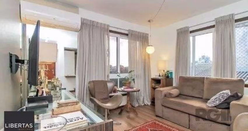 Apartamento no Bairro Auxiliadora de 1 dormitório e 2 vagas