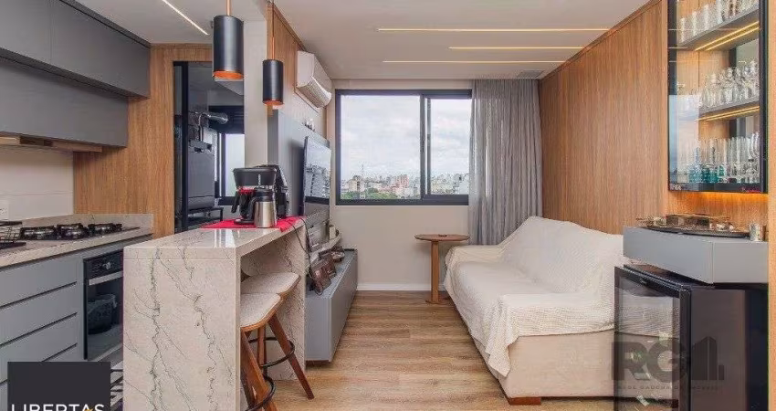 2 dormitórios, com suíte semi mobiliado