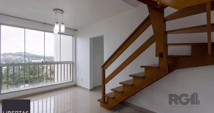 Cobertura 2 quartos, 2 banheiros, 1 vaga, terraço, elevador, condomínio com infr