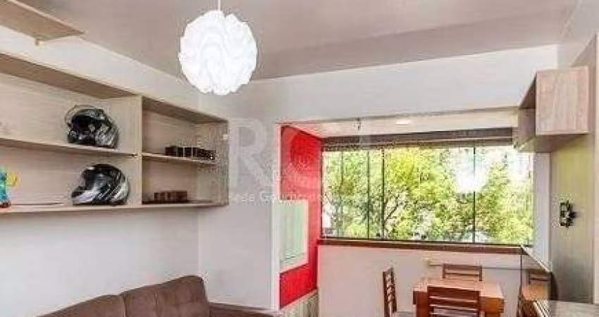 Apartamento para Venda - 43m², semi mobiliado, 1 dormitório, churrasqueira e 1 v