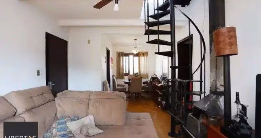 Vende-se ampla cobertura 3 quartos com vaga, lareira e churrasqueira - 175m² - a