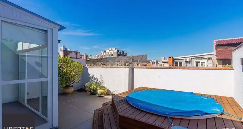 Cobertura 1 dorm à venda rua vicente da fontoura, santana - porto alegre