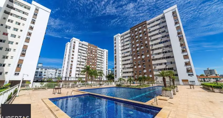 Apartamento locado semimobiliado 2 quartos, e 1 banheiro social e 1 vaga