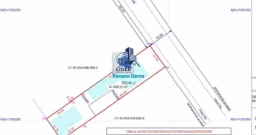 Terreno de 651m² à venda no abranches – aceita permuta e construção!