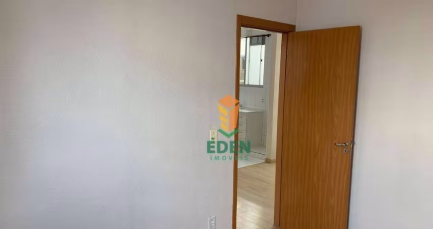 Apartamento com 2 quartos, 1 banheiro e 1 vaga de garagem descoberta, para Venda ou Locação na Condomínio Parque Salém, Éden, Sorocaba/SP