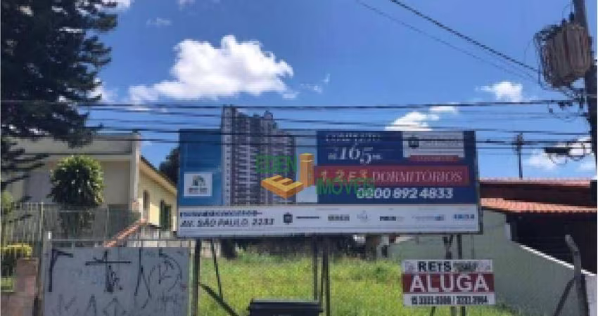 Terreno com 432,50 metros quadrados, para Locação e Venda na Avenida Pereira da Silva, Jardim Santa Rosália, Sorocaba/SP