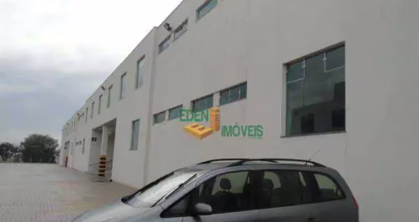 Galpão industrial com área útil total de 1023,64 metros quadrados, com pé direito de 12m, para locação na avenida liberdade, iporanga, sorocaba/sp
