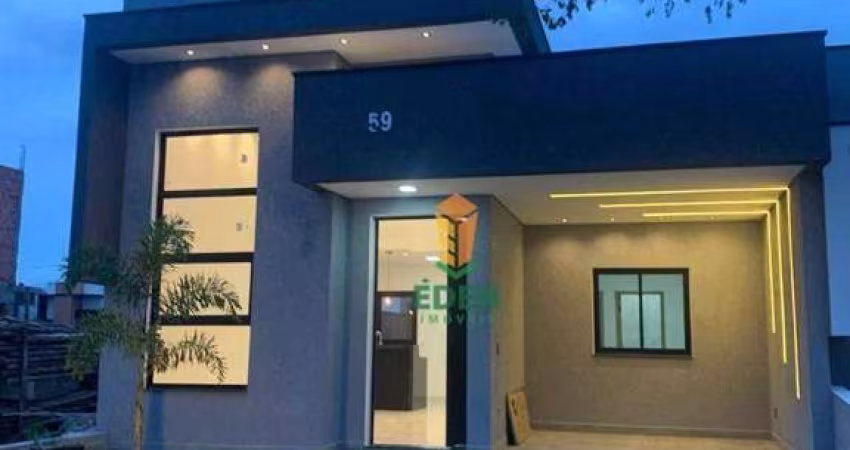 Casa Térrea com 3 quartos, sendo 1 suíte, área gourmet, à Venda no Condomínio Terras de São Francisco, Cajuru do Sul, Sorocaba/SP