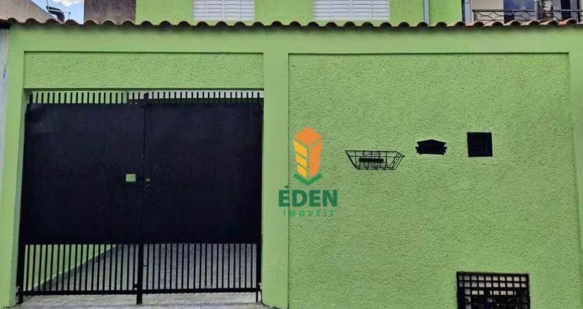 Casa com 3 quartos, sendo 1 suíte, 2 banheiros, garagem para 2 carros descoberta, para Locação na Rua Santo de Chiatto, Jardim Primavera, Sorocaba/SP