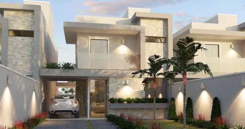 CASAS EM RUA PRIVATIVA NO EUSÉBIO! 180M2, 4 SUÍTES E AMPLO ESPAÇO DE TERRENO.