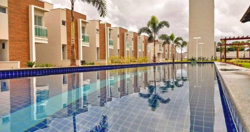 Casas em condomínio com lazer amplo para sua família! 3 quartos e 2 vagas no Eusébio-CE
