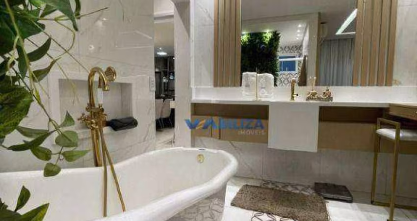 106 m2 de puro requinte Cidade Maia 3 dorms sendo uma suite master com SPA  Varanda gourmet integrada a sala