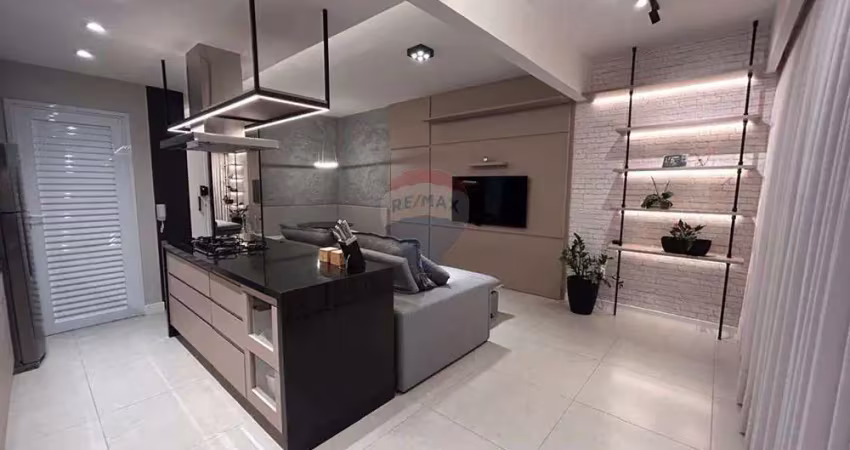 Apt novo de 77 m ² com 2 suites, sala/cozinha , lavanderia , 01 vaga garagem,lavabo