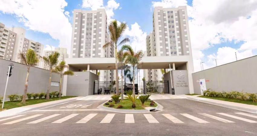 APARTAMENTO SEMI MOBILIADO COM 02 DORMITÓRIOS PARA LOCAÇÃO NO CONDOMÍNIO PORTAL DAS FLORES