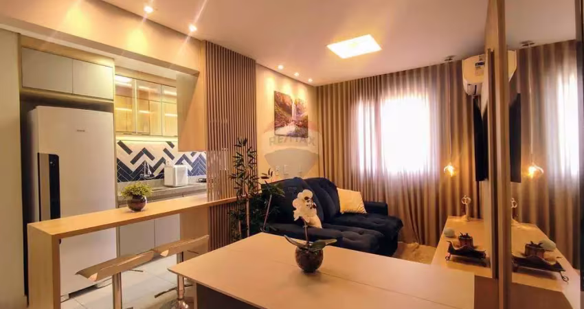 Apartamento de 2 dormitórios moderno e bem localizado – 54,28m² – 3º andar