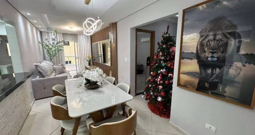 Apartamento com 2 quartos canto do forte na praia grande/sp