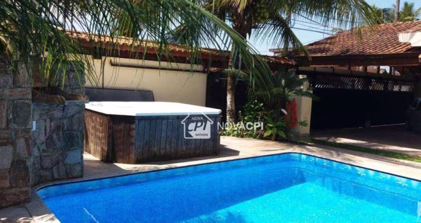 Casa com 5 dormitórios para alugar, 209 m² por R$ 10.000,00/mês - Maracanã - Praia Grande/SP