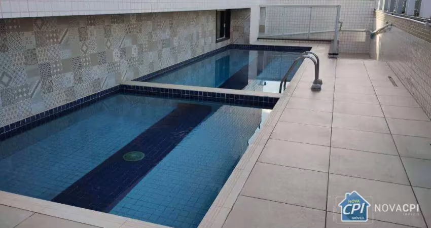 Apartamento com 2 quartos na guilhermina em praia grande/sp