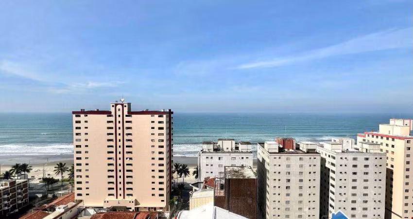 Apartamento com 2 Dormitórios, Suíte, Sacada Gourmet e Vista Mar no Caiçara – Praia Grande