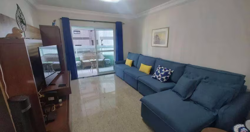 Apartamento vista mar com 3 quartos no canto do forte em praia grande/sp