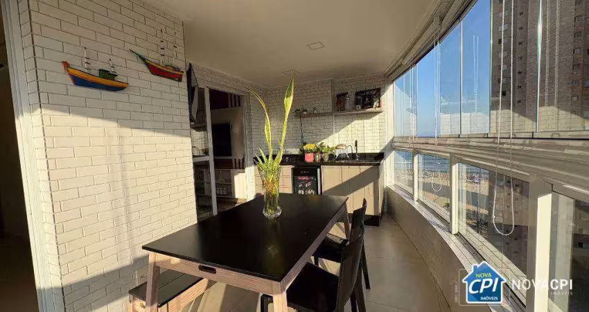 Apartamento com 2 quartos na guilhermina em praia grande/sp