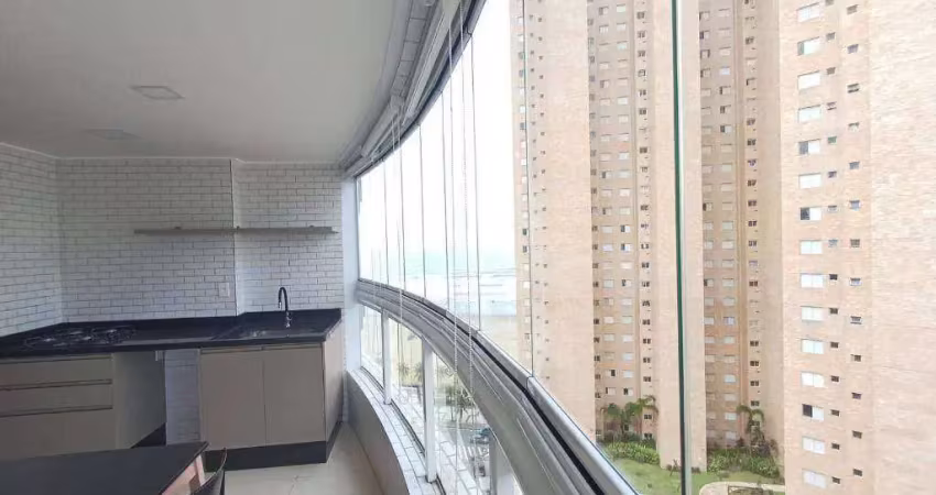 Apartamento com 2 quartos na guilhermina em praia grande/sp
