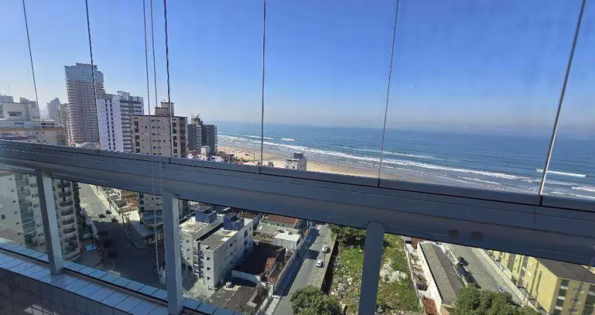 Apartamento mobiliado com 3 quartos no caiçara em praia grande/sp