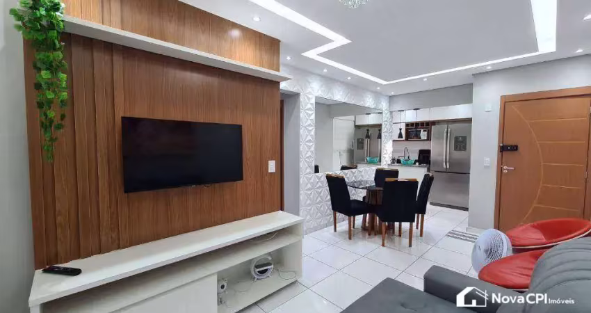 Apartamento mobiliado com 2 quartos na aviação em praia grande/sp