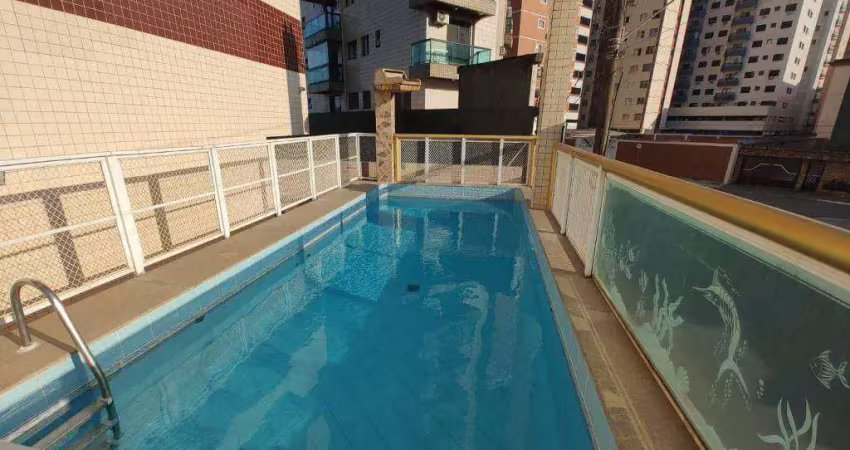 Apartamento vista mar com 2 quartos para alugar na vila guilhermina em praia grande/sp