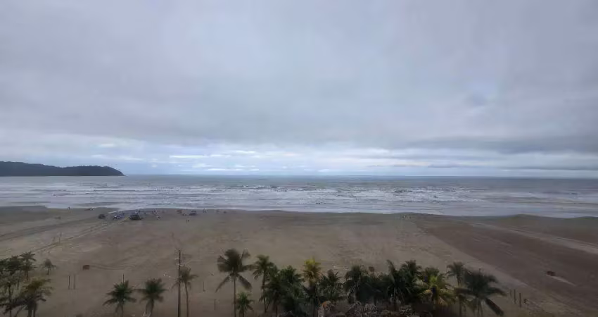 Apartamento vista mar com 2 quartos na vila guilhermina em praia grande/sp