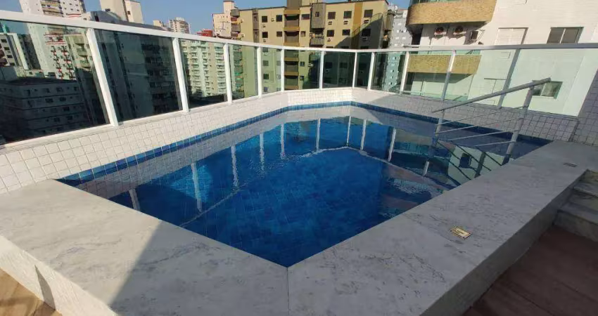 Apartamento mobiliado na guilhermina – 1 quarto, sacada e lazer completo em praia grande