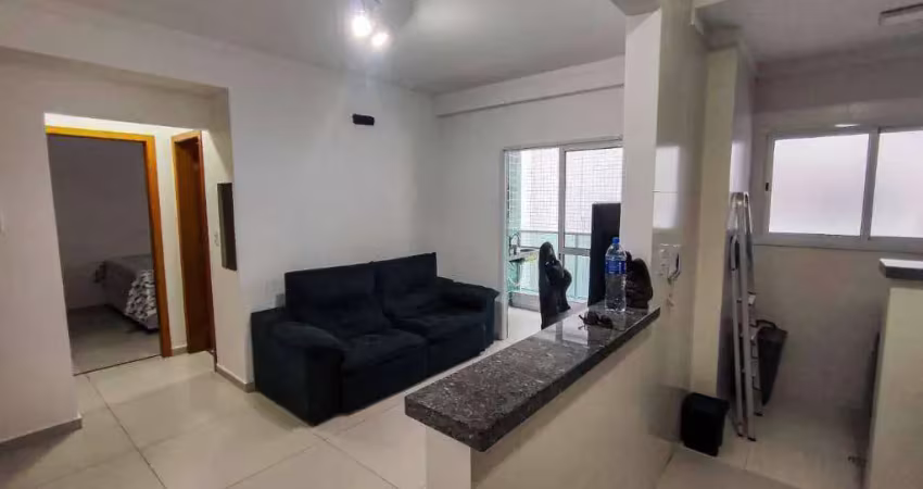 Apartamento com 1 quarto sacada gourmet lazer completo em praia grande
