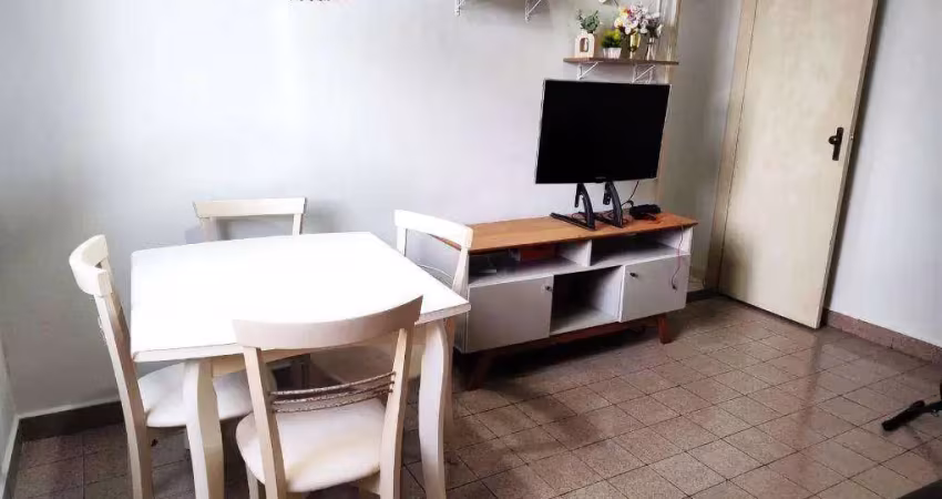 Apartamento frente mar com 1 quarto na vila guilhermina em praia grande/sp