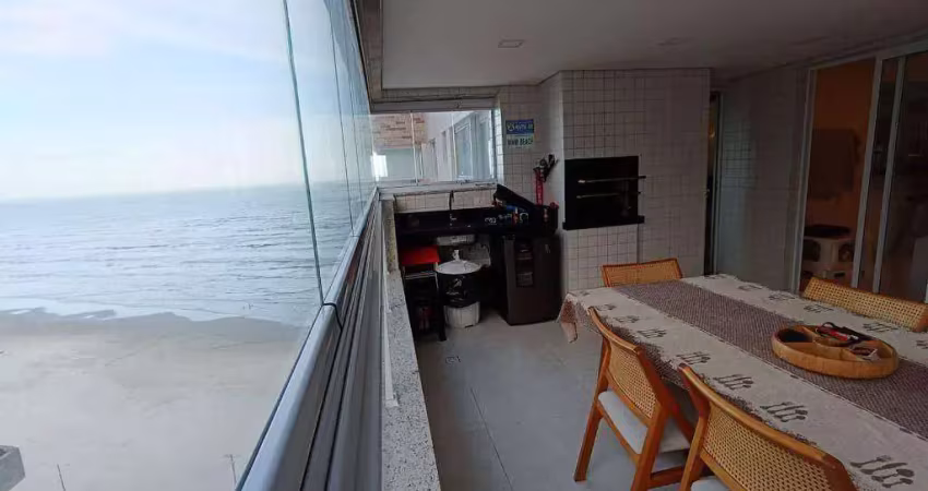 Apartamento 3 quartos com sacada gourmet e vista mar na caiçara – praia grande