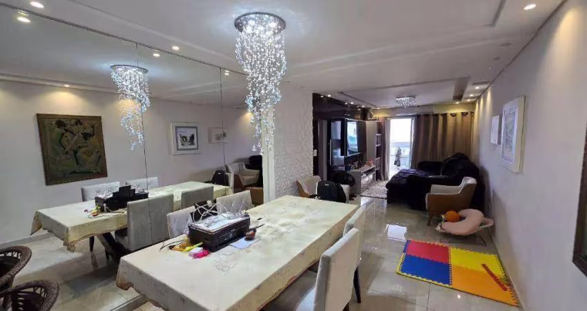 Apartamento 3 quartos com 2 suítes, varanda gourmet e 3 vagas no canto do forte – praia grande