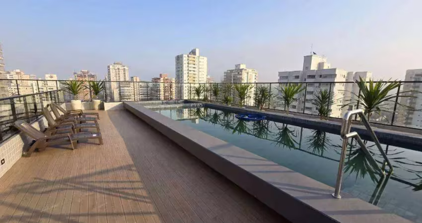 Apartamento na guilhermina em praia grande com 2 quartos lazer completo
